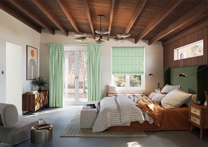 Opulent Scallop, Spearmint - Twist&Fit Roman Blind - Image 8